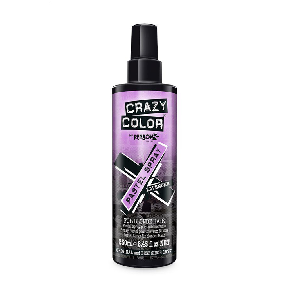 Уцінка! Кольоровий спрей для світлого волосся Crazy Color Pastel Spray, Lavender, 250 мл